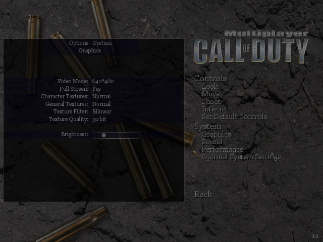 Call of Duty Settings