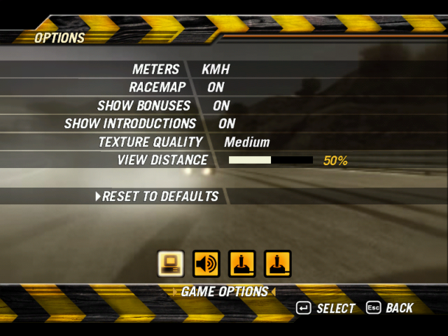 FlatOut 2 Settings
