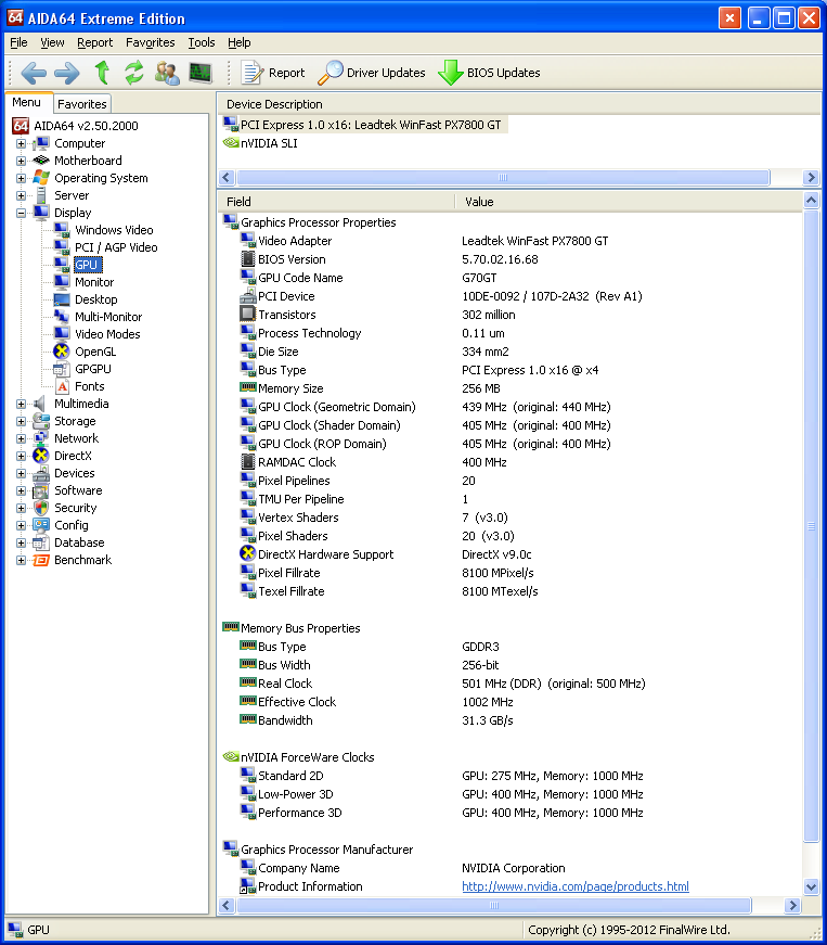 GeForce 7800 GT
