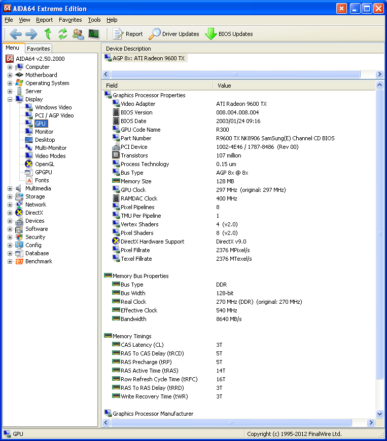 Radeon 9600 TX
