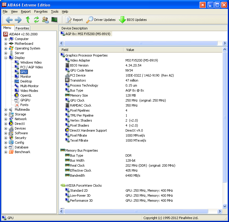 GeForce FX 5200