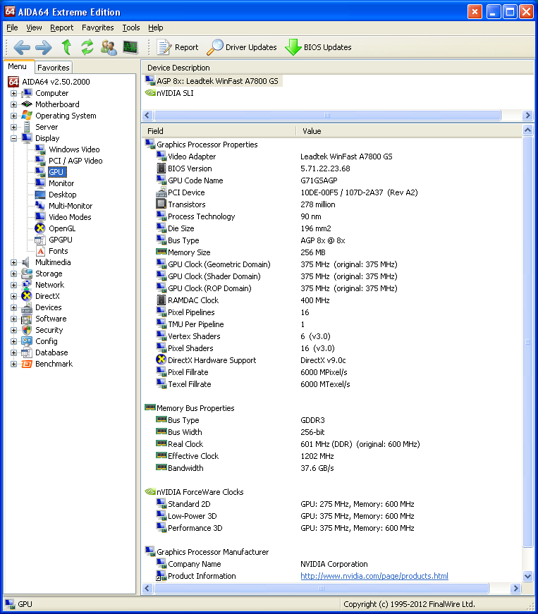GeForce 7800 GS