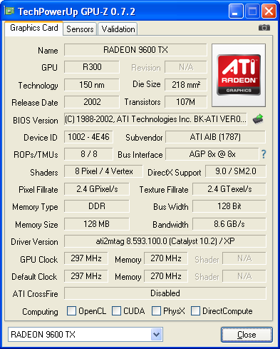 Radeon 9600 TX