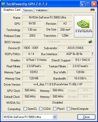 GeForce FX 5800 Ultra