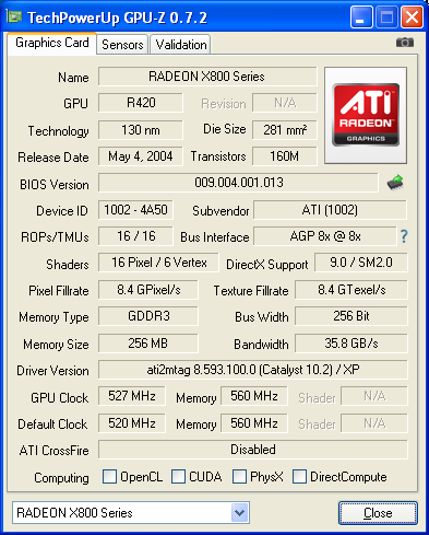 Radeon X800 XT PE