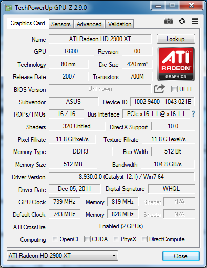 Radeon HD 2900 XT CF