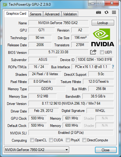 GeForce 7950 GX2