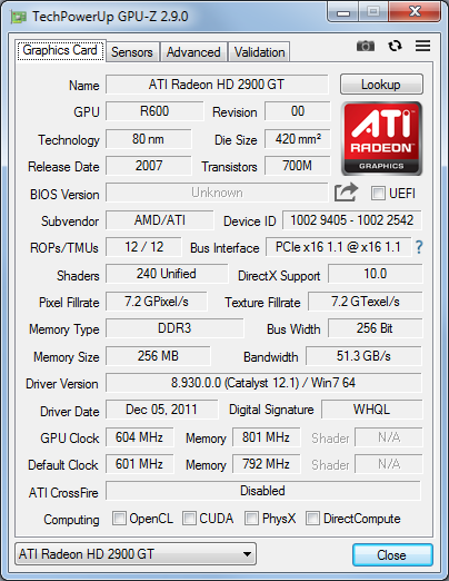 Radeon HD 2900 GT