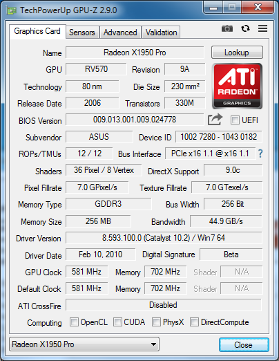 Radeon X1950 Pro
