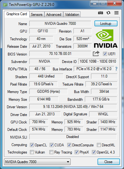 Tesla C2070 Mod OC