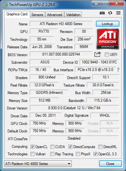 Radeon HD 4870 512MB