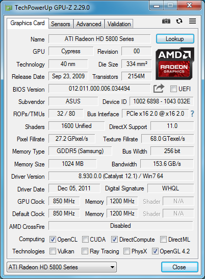 Radeon HD 5870