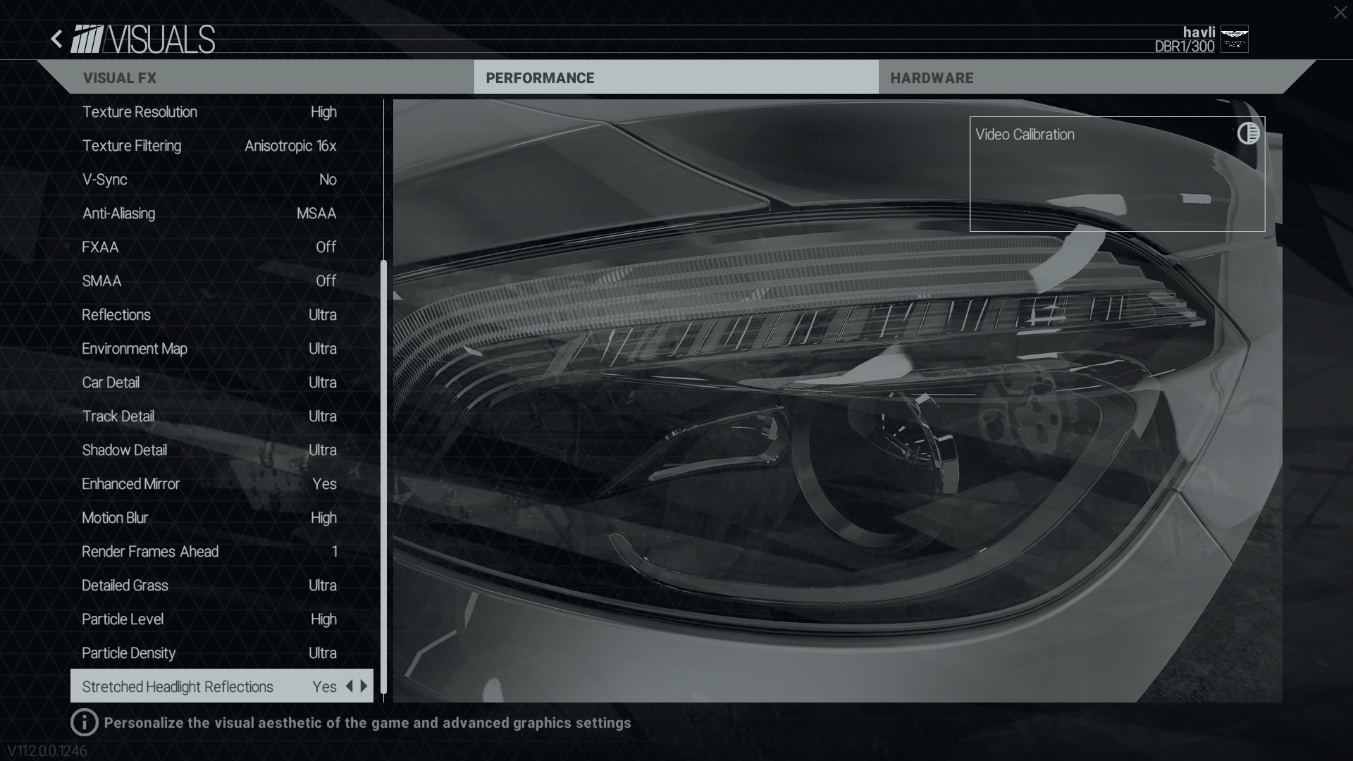 Project CARS Settings