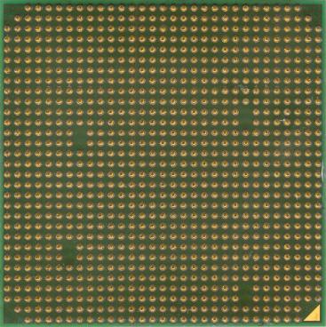 AMD Phenom X3 8450 (back side)