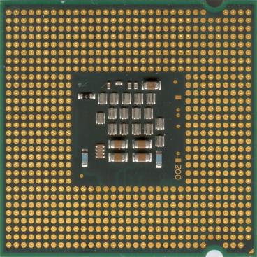 Intel Celeron 420 (back side)