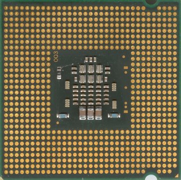 Intel Core 2 Duo E4600 (back side)