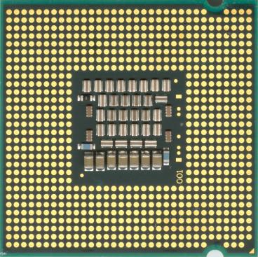 Intel Core 2 Duo E6600 (back side)