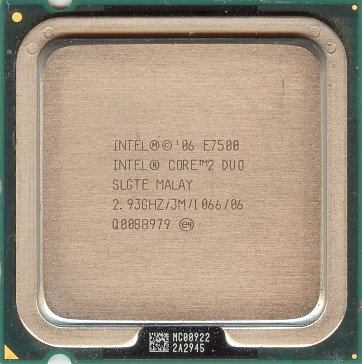 Intel Core 2 Duo E7500