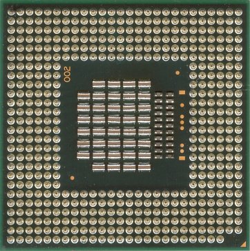 Intel Core 2 Duo T7700 (back side)