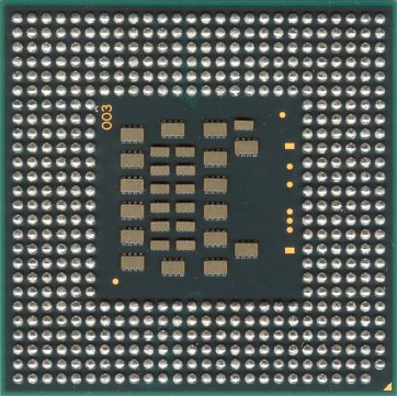 Intel Core Solo U1400 (back side)