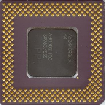 Intel Pentium 100 (back side)