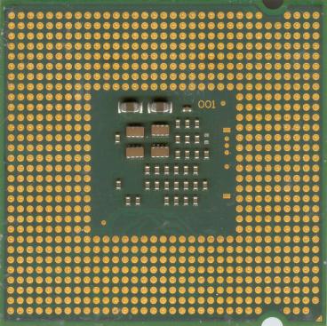 Intel Pentium 4 531 (back side)