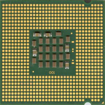 Intel Pentium 4 540J (back side)