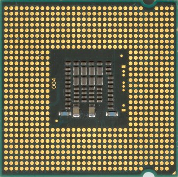 Intel Pentium E6500K (back side)
