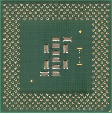 Intel Pentium III 600E (back side)