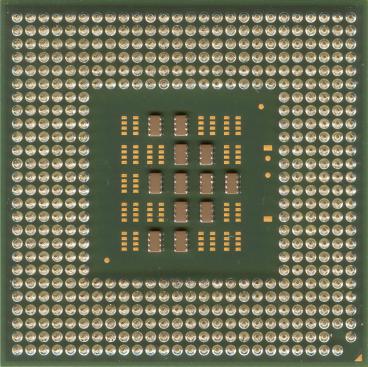 Intel Pentium M 1.4 GHz (back side)