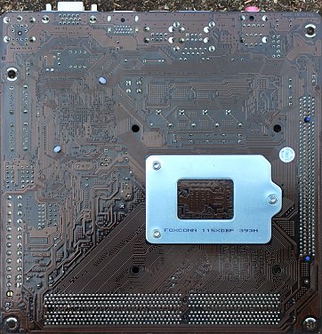ASRock H61MV-ITX (back side)