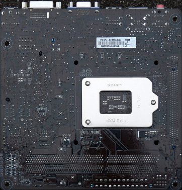 Asus P8H61-I LX (back side)
