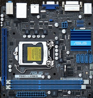 Asus P8H61-I LX (front side)