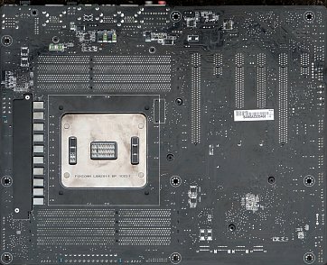 Asus P9X79 Deluxe (back side)