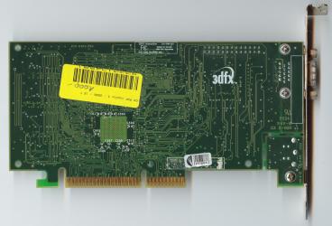 3dfx Voodoo3 2000 AGP rev. C4 (old PCB) (back side)