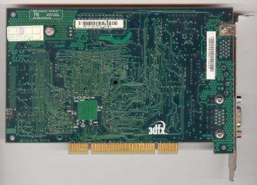 3dfx Voodoo3 2000 PCI SDR (back side)