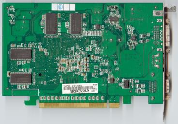 Asus Radeon X700 (back side)
