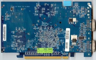 Gigabyte GeForce 7600 GT (80nm) (back side)