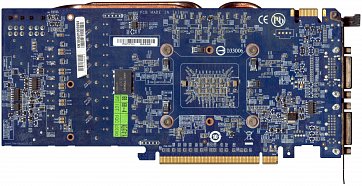 Gigabyte GeForce GTX 460 OC (back side)
