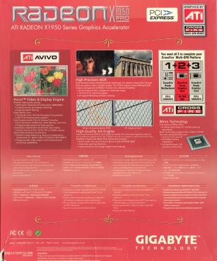 Gigabyte Radeon X1950 Pro gallery