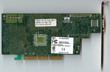 Matrox Millennium G400 16 MB (back side)
