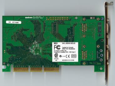 Matrox Millennium G450 DH 16 MB (back side)