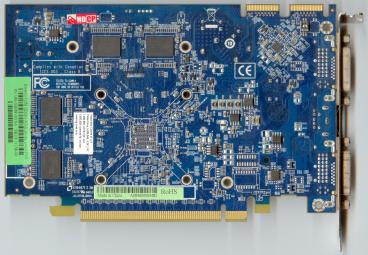Sapphire Radeon HD 4670 (back side)