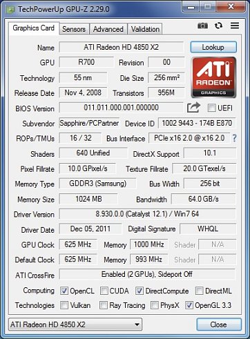 Sapphire Radeon HD 4850 X2 gallery