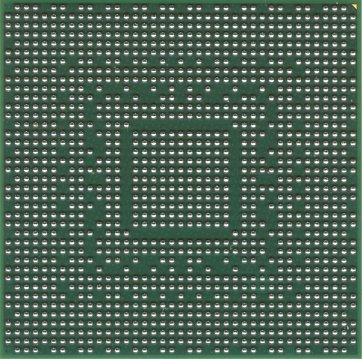 nVidia GeForce 6800 (chip only) (back side)